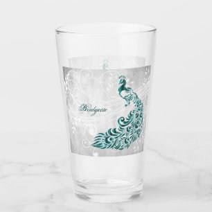 Aquamariner Pfau Personalisierter Glass Cup Glas