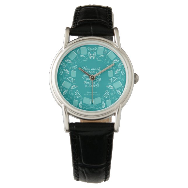 Aquamariner Preisvorteil und Vorurteil bei Blumenb Armbanduhr (Vorderseite)