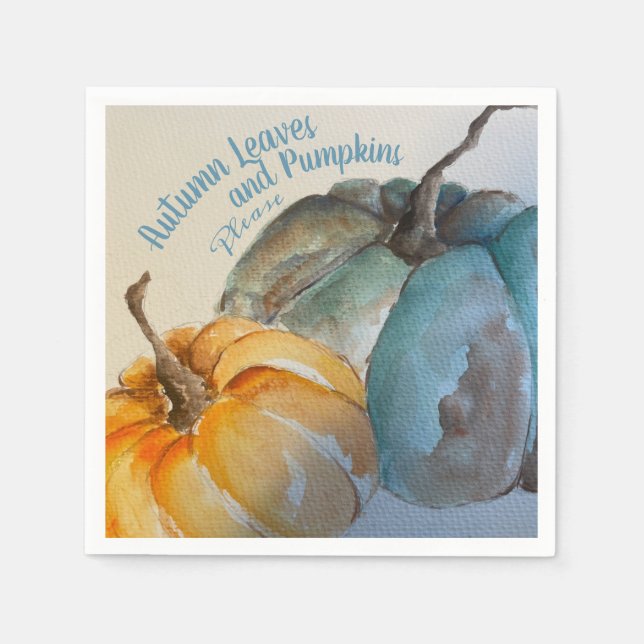 Aquamariner Pumpkin Paper-Untersetzer Serviette (Vorderseite)
