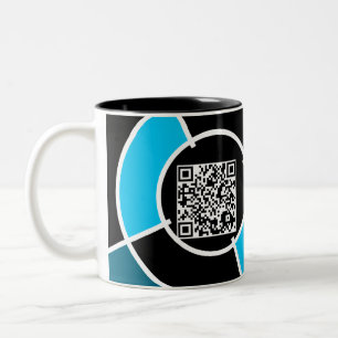 aquamariner QR-Code Zweifarbige Tasse