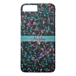 Aquamariner rosa Musiknoten personalisierter Case-Mate iPhone Hülle