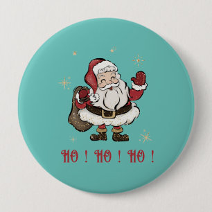 Aquamariner Round-Button des Weihnachtsmanns Button