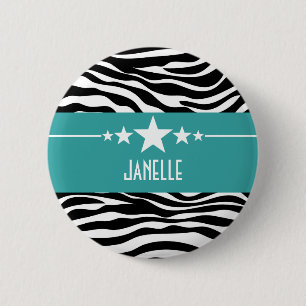 Aquamariner Sassy Sternzebra-Knopf Button