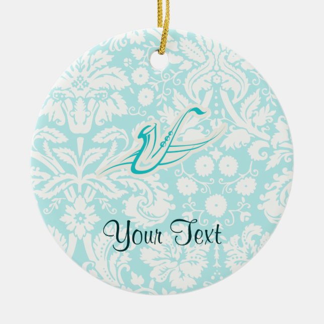 Aquamariner Saxophone Keramikornament (Vorne)