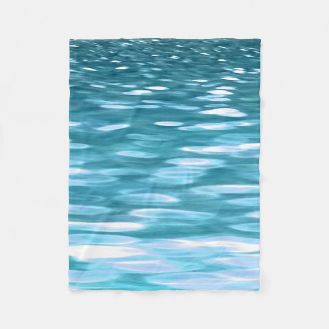 Aquamariner Schimmer Fleecedecke (Vorderseite)
