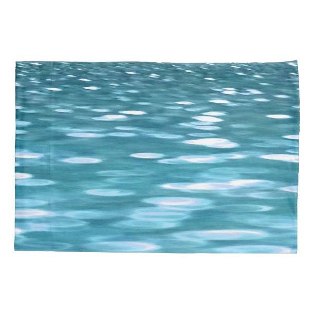 Aquamariner Schimmer Kissenbezug (Rückseite)