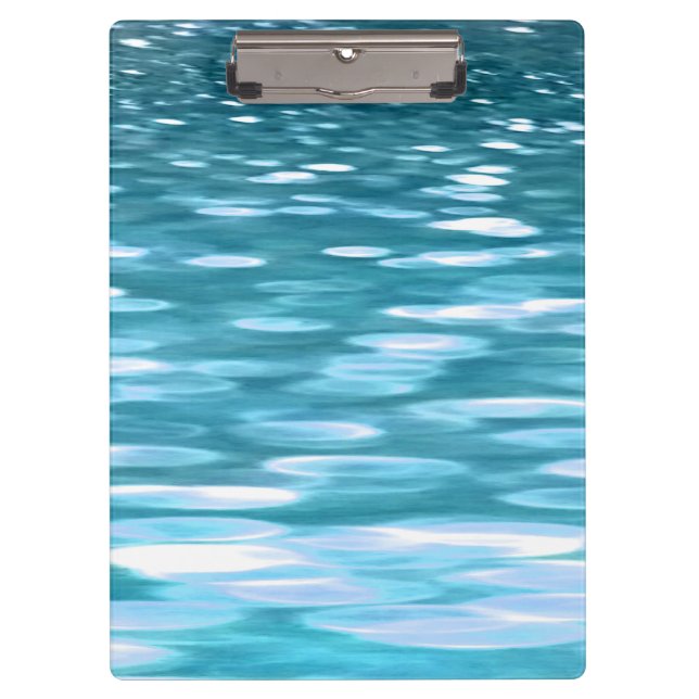 Aquamariner Schimmer Klemmbrett (Vorderseite)