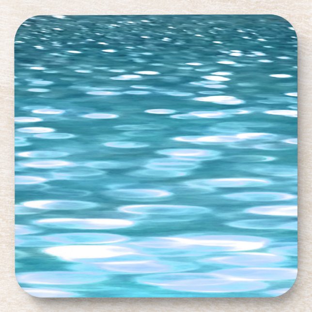 Aquamariner Schimmer Untersetzer (Vorderseite)