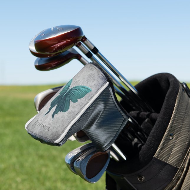 Aquamariner Schmetterling Golf Headcover (In Situ)