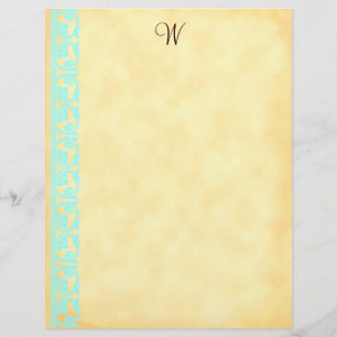 Aquamariner Schokoladenbraun, Monogramm
