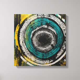 Aquamariner Sonnenuntergang Leinwanddruck