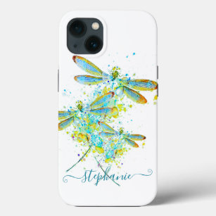 Aquamariner Spritzer der Libellen personalisiert Case-Mate iPhone Hülle