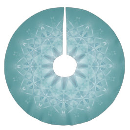 Aquamariner Star | Mandala Polyester Weihnachtsbaumdecke
