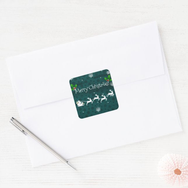 Aquamariner Sticker für Schlitten und Rentiere des (Umschlag)