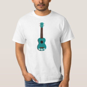 aquamariner Ukulele-Hibiskus-Design T-Shirt