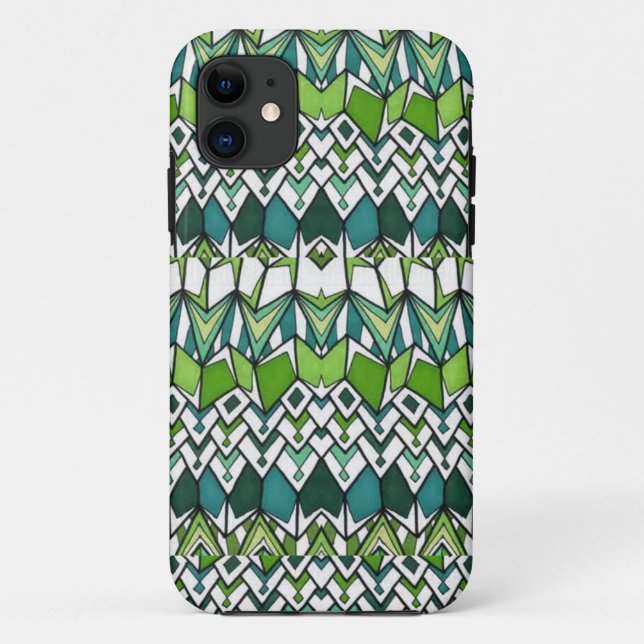 Aquamariner und grüner iPhone 5 Kasten Case-Mate iPhone Hülle (Rückseite)