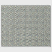 Aquamariner und warmer beige Damast