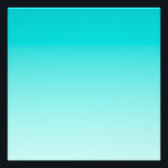 Aquamariner Wasserverlauf Fotodruck<br><div class="desc">Heller Aquablau und aquamariner Farbverlauf.</div>