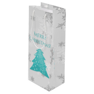Aquamariner Weihnachtsbaum Weinbeutel Geschenktüte Für Weinflaschen