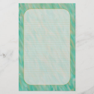 "Aquamariner Wind-" feines gezeichnetes Briefpapier