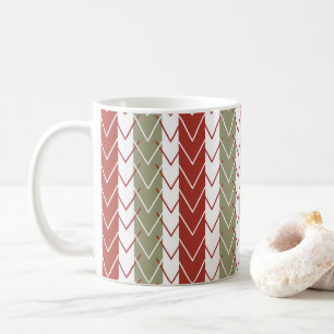 Aquamariner Zickzack Streifen Kaffeetasse