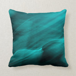Aquamarines abstraktes Throw-Kissen Kissen