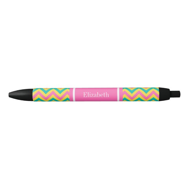 Aquamarines Ananas  Ananas LG Monogramm Zickzack N Kugelschreiber (Vorderseite)