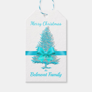 Aquamarines Aqua Blue Holiday Tree San Salvatore - Geschenkanhänger