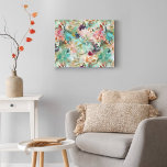 Aquamarines Beige Abstraktes Malen Blumenmuster Leinwanddruck<br><div class="desc">Mit diesem eleganten,  gedehnten Leinenprint verwandeln Sie Ihren Raum in eine stilvolle Oase. Dieses abstrakte Blumenmuster mit beigen und aquamarinen Blume und Blättern verleiht jedem Zimmer eine elegante Touch. Erhöhen Sie Ihre Wohngestaltung mit diesem atemberaubenden Leinwand-Druck noch heute!</div>