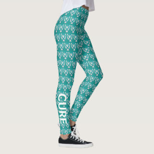 Aquamarines Bewusstsein Ribbon Angel Hope & Cure L Leggings
