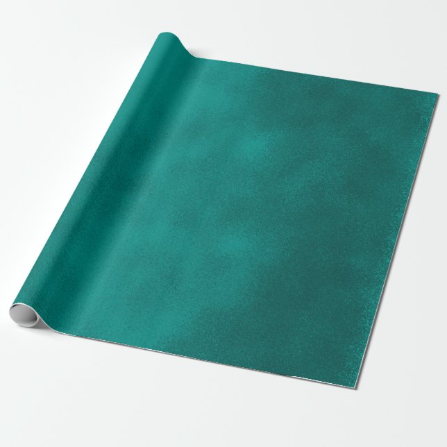 Aquamarines Blau Geschenkpapier (Ungerollt)