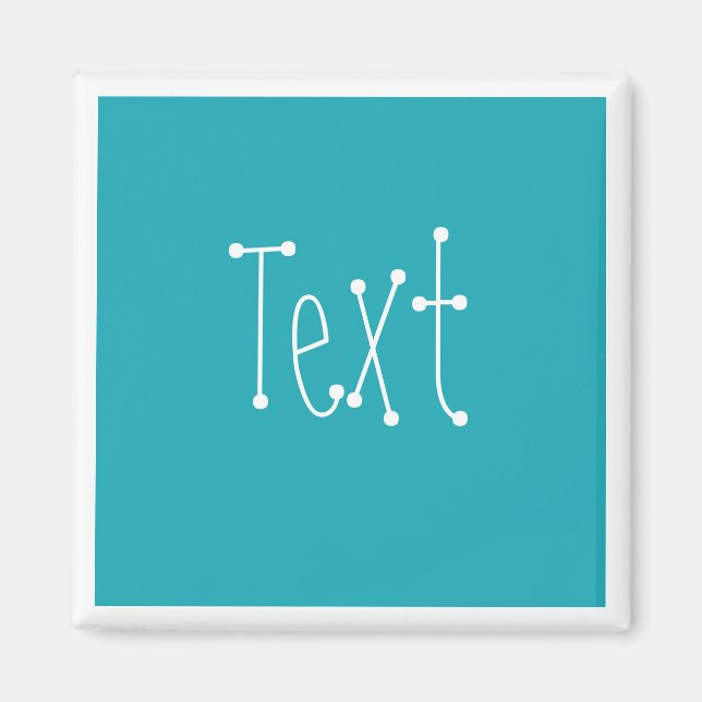 Aquamarines Blau Magnet (Vorne)