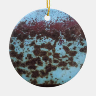 Aquamarines Blau und Lila rostfreier Hintergrund Keramik Ornament