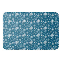 Aquamarines Blau und Weiß Weihnachten Schneeflocke