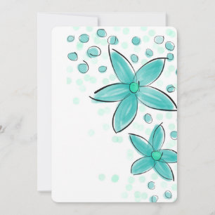 Aquamarines blaues Aquarellmuster