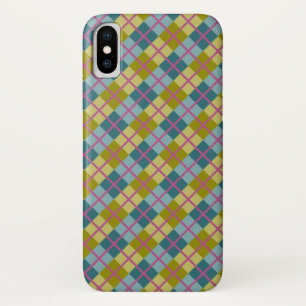Aquamarines blaues Gelbgelbes Magentafel Case-Mate iPhone Hülle