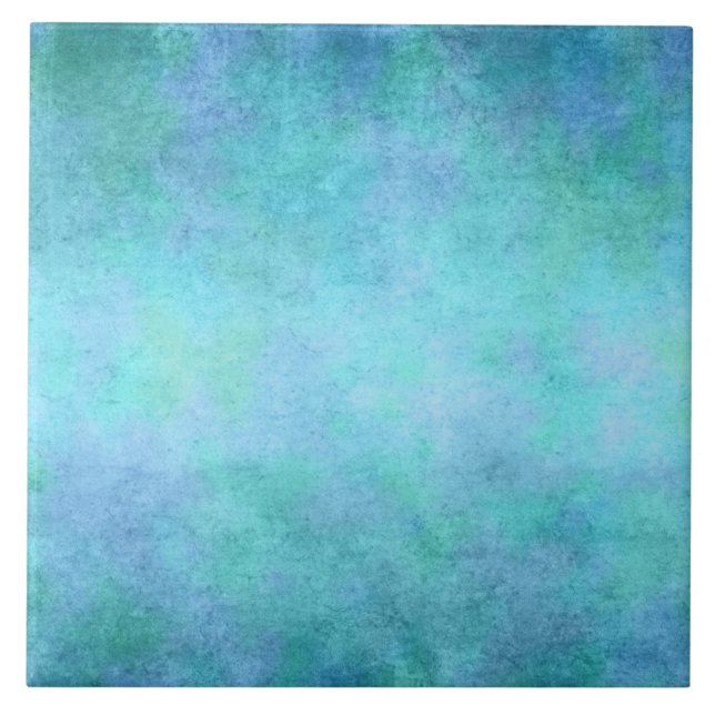 Aquamarines Blaues, lila, Aqua und violetter Fliese (Vorderseite)