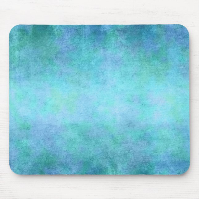 Aquamarines Blaues, lila, Aqua und violetter Mousepad (Vorne)