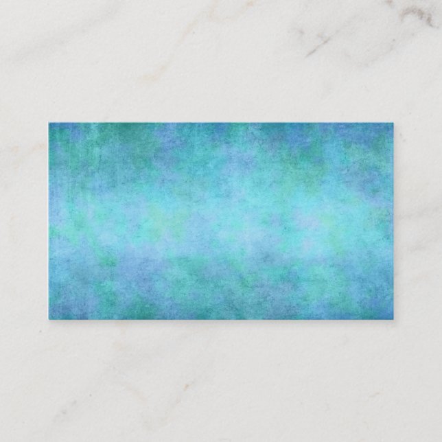 Aquamarines Blaues, lila, Aqua und violetter Visitenkarte (Vorderseite)