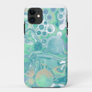 Aquamarines blaues Marmorwasser Kunst Case-Mate iPhone Hülle