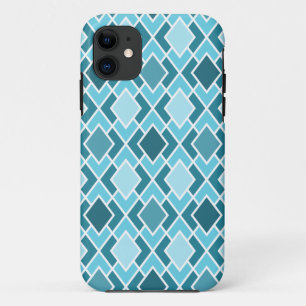Aquamarines Blaues Modern Diamond Geometrisches Mu Case-Mate iPhone Hülle