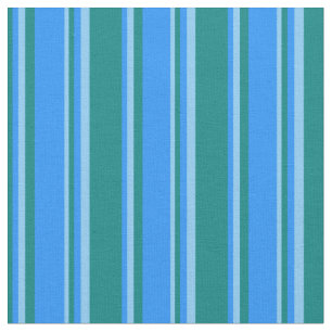 Aquamarines, blaues und hellblaues Muster Stoff