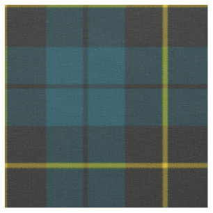 Aquamarines blaues und schwarzes kariertes stoff