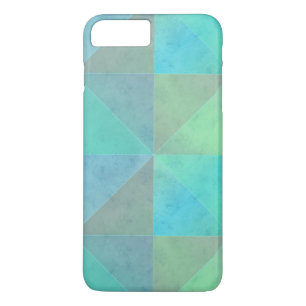 Aquamarines blaugrünes Dreieck Geometrisches Kunst Case-Mate iPhone Hülle