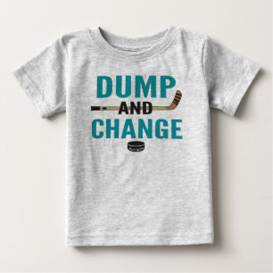 Aquamarines Blue Dump and Change Hockey Baby T-shirt