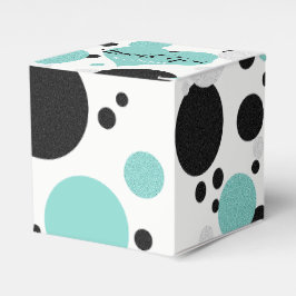 Aquamarines Blue Heart Polka Dot Brautparty Party Geschenkschachtel
