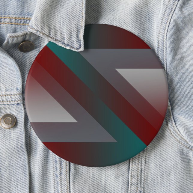 aquamarines bordeauxfarbenes Dreieck Button (Beispiel)
