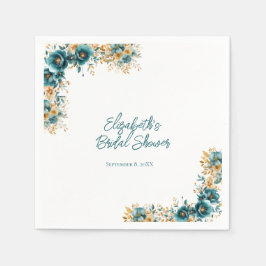 Aquamarines Brautparty Serviette