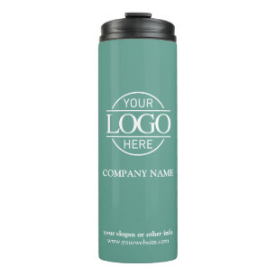 Aquamarines Firmenlogo Thermosbecher