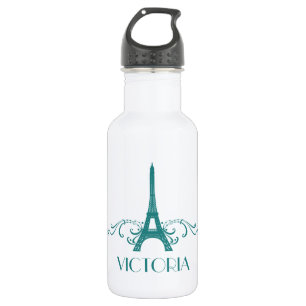 Aquamarines Französisch Geblüht Edelstahlflasche